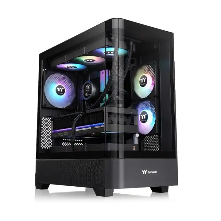 Кресло SIHOO M57, блок питания Corsair CX750, водяное охлаждение Jonsbo TH-240, монитор MSI MAG 275CQF E18, корпус Thermalake View 290 ARB