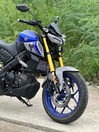 Yamaha MT-15 2024 5000 км сине-серо-черный
