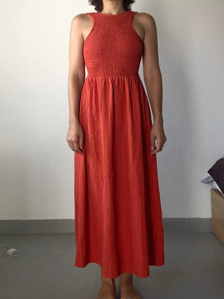 Платья ASOS Design коралловое и белое хлопковое
