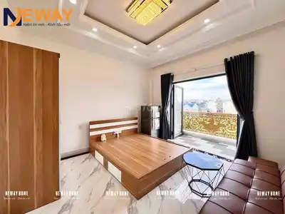 Студия с балконом и отдельной кухней, рядом с KDC Vinh Loc и HUIT