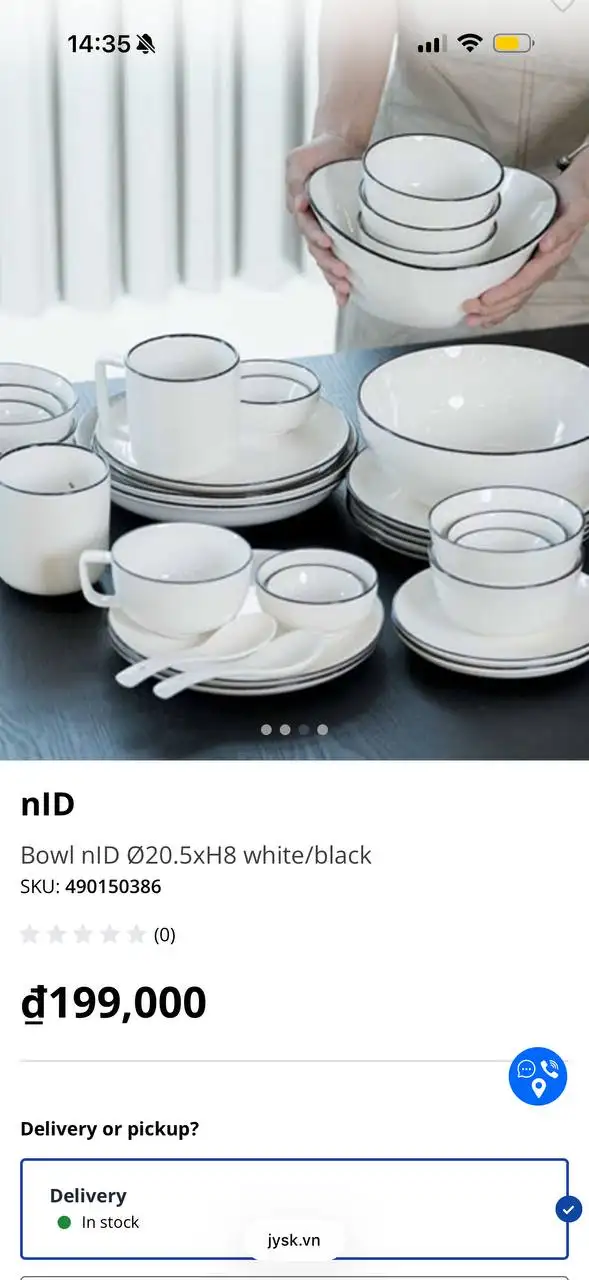 Комплект посуды из JYSK