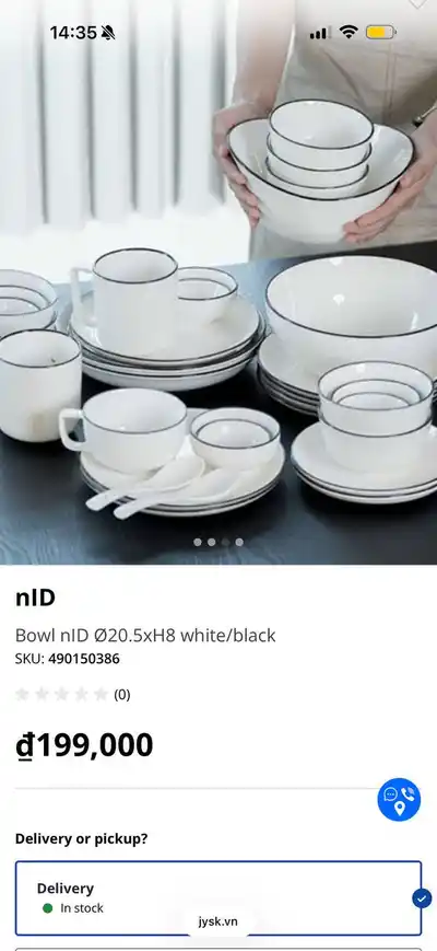 Комплект посуды из JYSK