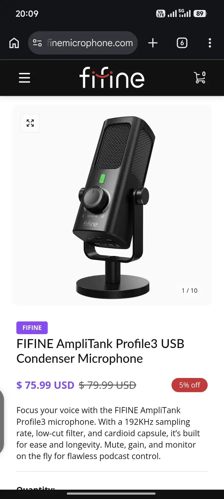 Микрофон Fifne Profile 3