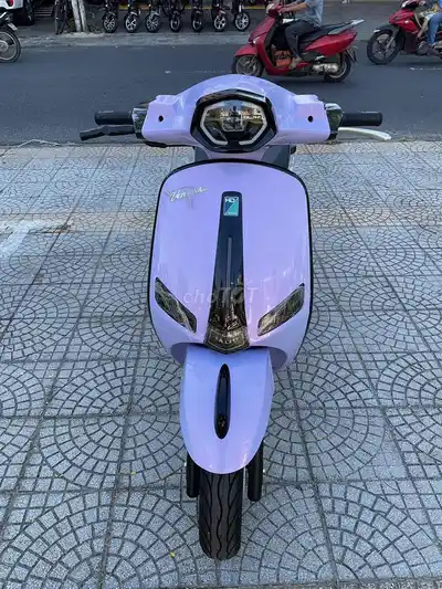 Новый фиолетовый скутер 50cc