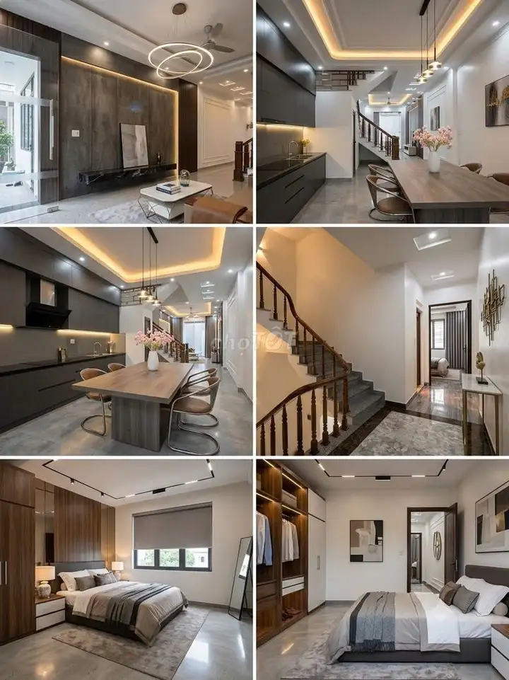 Дом 3 стороны, перекресток Ван Као, 3 шага до улицы, 64 м², 4 этажа