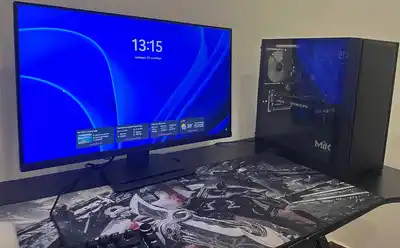 Игровой ПК Ryzen 5 5500, RTX 3050, 16GB + монитор MSI 27"