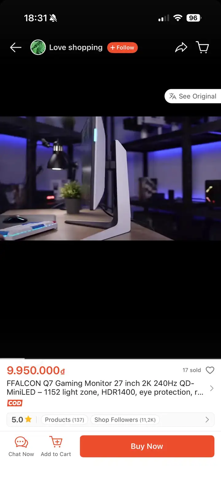 Монитор FFalcon Q7 MiniLED 2K