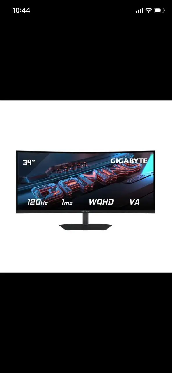 Монитор Gigabyte GS34WQCA 34" WQHD 120Hz 1ms VA Curved