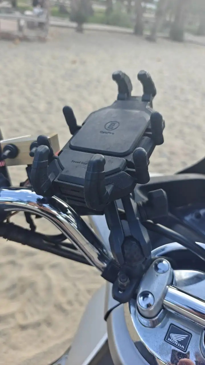 Royal M266 с графикой Leopard, держатель для телефона OSOPRO Octopus, мотокофр Givi E20N