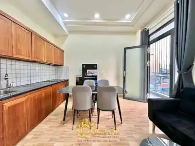 Квартира 1 спальня + 1 гостиная, 40 м2, полная мебель, Ле Дык Тхо