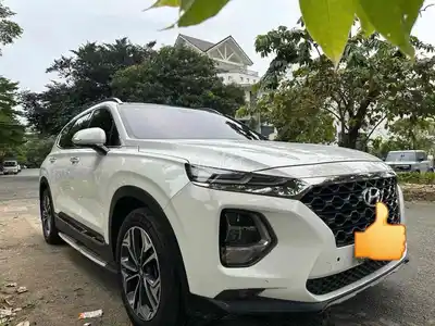 Hyundai Santafe, полная дизельная комплектация, 2020, белый