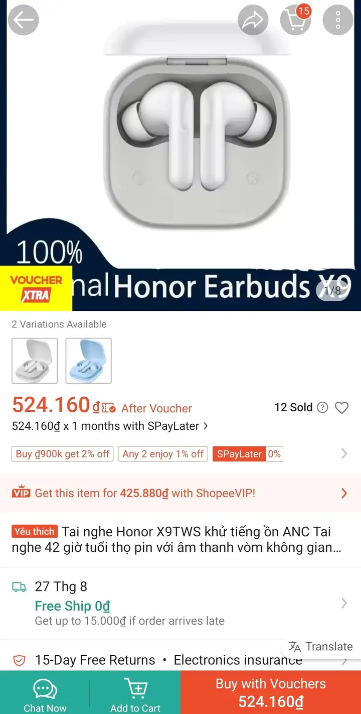 Смартфон Honor X9D 256 ГБ + наушники Honor X9