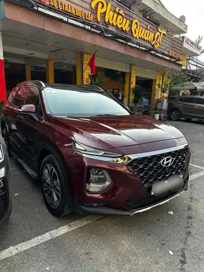Hyundai Santafe Полная комплектация бензин 2019 Красный