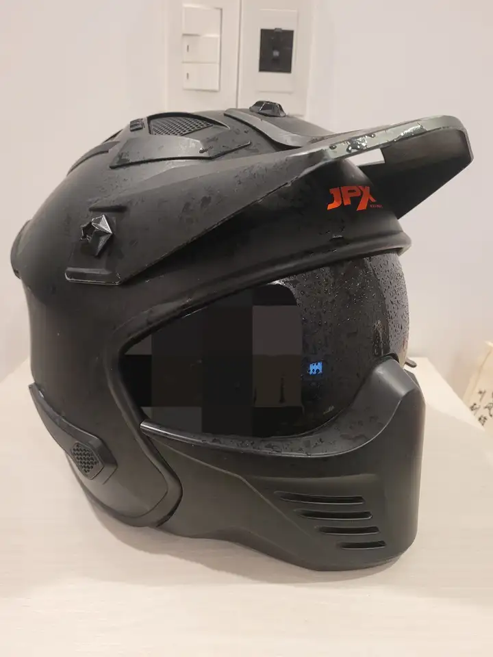 Шлем JPX MX-726-R и защита SCOYCO