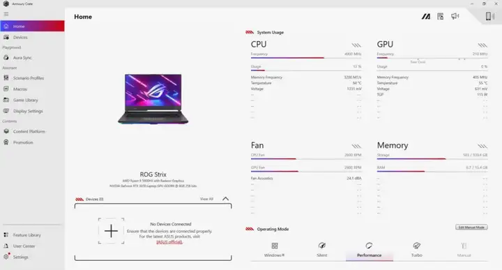Игровой ноутбук ASUS ROG Strix G15 G513QR