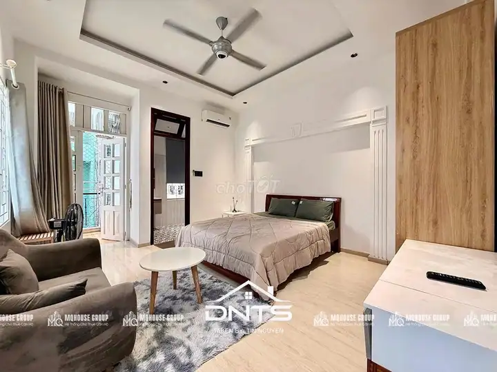 🏡 1-комн. квартира, балкон, мансардное окно, своя стиралка, лифт, рынок Тан Динь